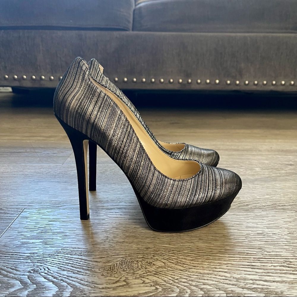 Enzo Angiolini Eatavana Platform Round Toe Pump Size 7